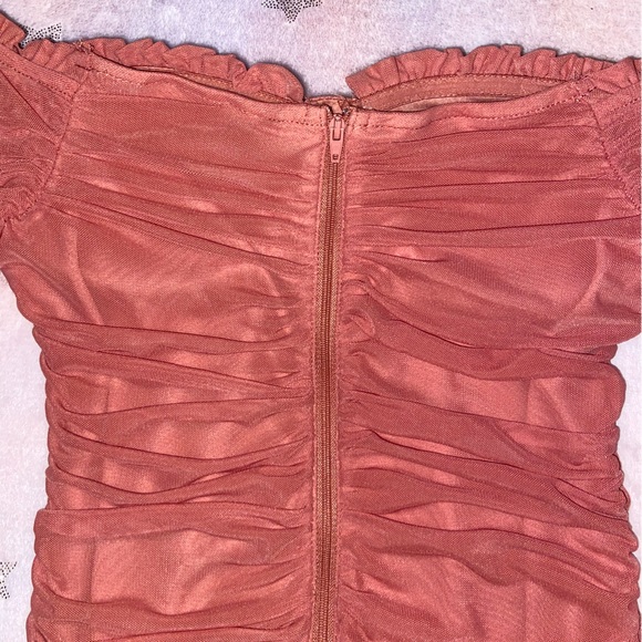 Windsor Stunning Sweetheart Pink Mesh Mini Dress - Picture 10 of 12
